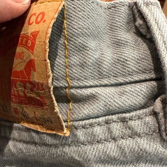 Levi's 501XX Gray Denim 100% Cotton Jeans in a Mens 40 x 31 - Picture 5 of 7